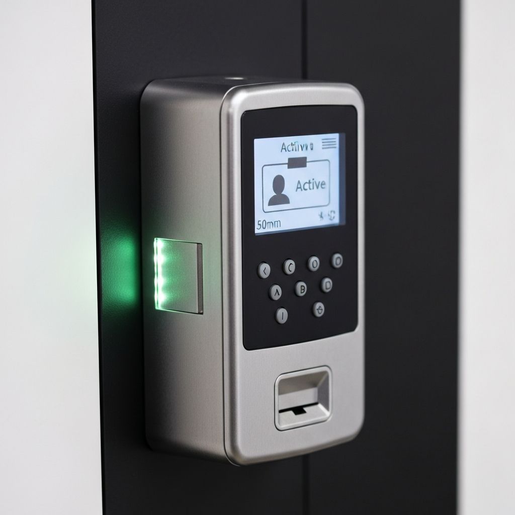 Fingerprint and badge security access control system